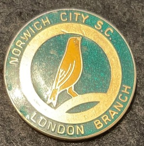Rare - Vintage NORWICH CITY 'London Branch' supporters club enamel badge for sale on Ebay