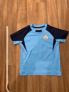 Manchester City Child’s Shirt. Age 6/7. Haaland 9 on back  for sale on Ebay