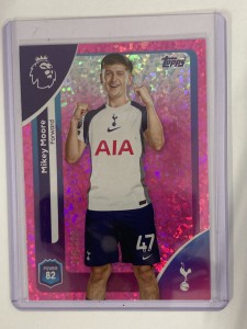 TOPPS PREMIER LEAGUE 2026 MIKEY MOORE TOTTENHAM PINK MINI DIAMOND 336/399 for sale on Ebay