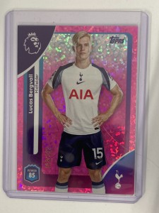 TOPPS PREMIER LEAGUE 2026 LUCAS BERGVALL TOTTENHAM PINK MINI DIAMOND 168/399. for sale on Ebay