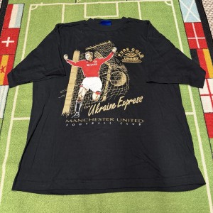 Manchester United Graphic Shirt Umbro 1994-1996 Kanchelskis Vintage Size XL for sale on Ebay