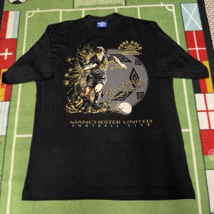 Manchester United Graphic Shirt Umbro 1994-1996 Hughes Vintage Size XL for sale on Ebay