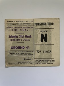 Tottenham v Manchester United, FA Cup Semi Final,  Ticket, 1962 for sale on Ebay