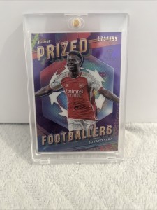 Topps Finest Bukayo Saka Slab Prized Footballers 2024 Arsenal Fc /299 for sale on Ebay
