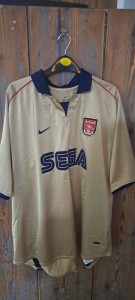 Sega Arsenal Mens Origional Football Shirt Size XXL Gold Only Worn 2/3 Times for sale on Ebay