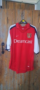 Dreamcast Mens Arsenal Football Shirt Size Large Only Worn 2/3 Times for sale on Ebay