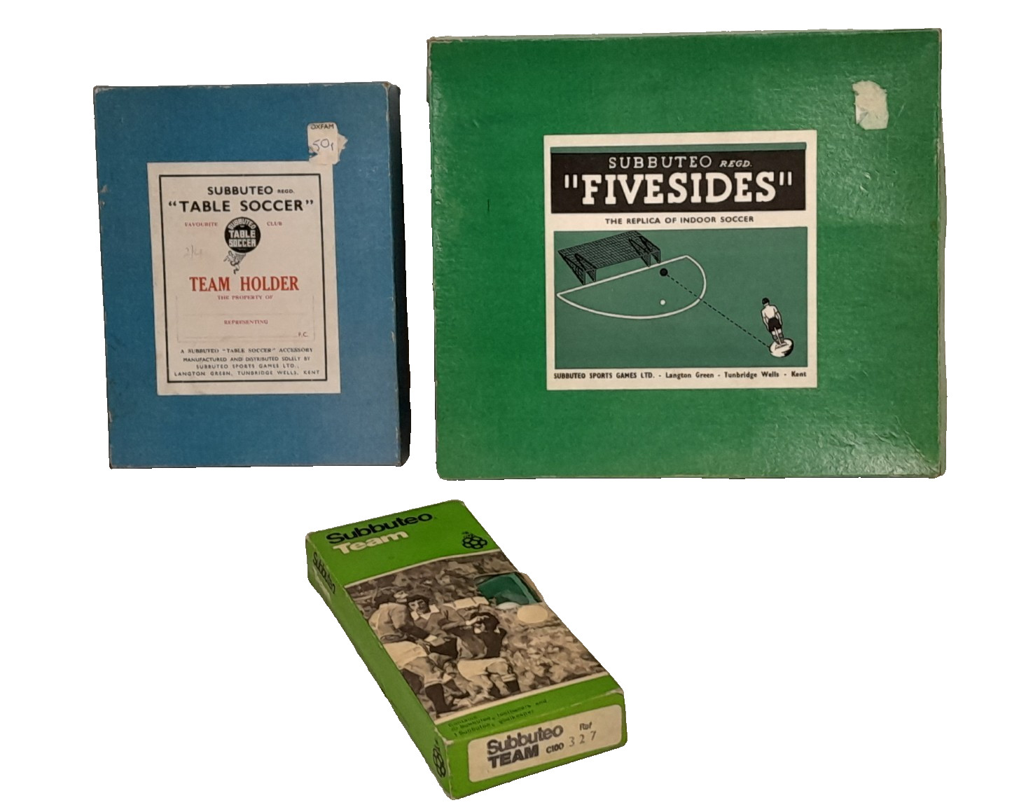Vintage Subbuteo  - Fivesides, Team West Ham & Team Holder with Team (06) for sale on Ebay