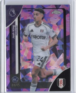 Topps Chrome Sapphire Premier League Fulham Josh King /15 Rookie Purple for sale on Ebay