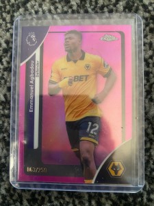 Topps 2026 Premier League Emmanuel Agbadou Wolves 63/250 for sale on Ebay