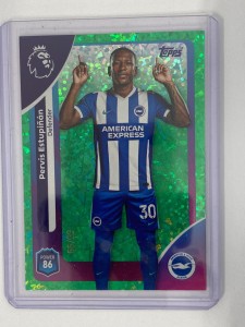 TOPPS PREMIER LEAGUE 2026 PERVIS ESTUPINAN BRIGHTON GREEN MINI DIAMOND 66/99. for sale on Ebay