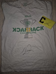 Signed Celtic T Shirt & Armband By Captain Callum McGregor for sale on Ebay
