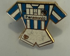 Huddersfield Town FC Football Shirt Shaped Pin Badge, Collectable Badge for sale on Ebay
