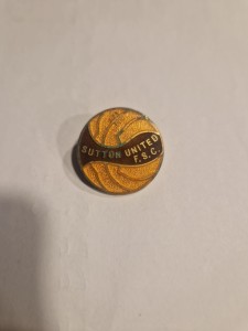 Sutton United Football Supporters Club Pin Badge HW Miller for sale on Ebay