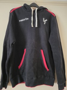 Black With Red Trim Crystal Palace FC hoodie Size 3XL for sale on Ebay