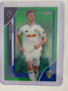 TOPPS PREMIER LEAGUE CHROME 2026 ANTON STACH LEEDS GREEN 87/99. for sale on Ebay