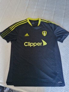 Leeds United Training Top Adidas Black XL. Clipper Logo. Immaculate Condition  for sale on Ebay