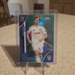 Topps Premier League Chrome Anton Stach /99 Green Refractor Leeds United for sale on Ebay