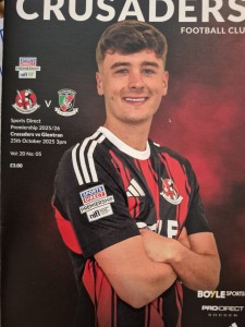 25/26  Crusaders  v Glentoran  Oct 25th  sdp for sale on Ebay