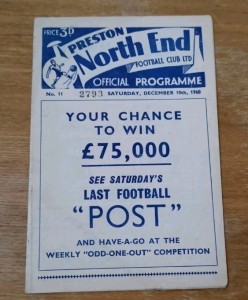 Very Rare 10/12/1960 Preston v Tottenham programme  for sale on Ebay