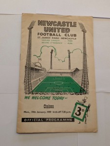 Newcastle v Chelsea FAC 3rd Round  19/01/1959 for sale on Ebay