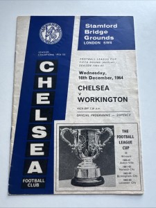 Chelsea v Workington Football League Cup 5th Rd Replay 1964 Very Rare Excellent for sale on Ebay