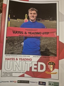 25/26  Hayes  and Yeading   v kingstonian    Feb 28th     for sale on Ebay