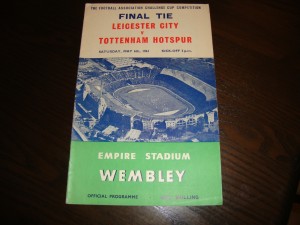 1961 FA CUP FINAL LEICESTER v TOTTENHAM HOTSPUR SPURS for sale on Ebay