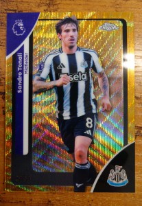 Topps Premier League Chrome 25/26 Sandro Tonali Gold Refractor /50 Newcastle for sale on Ebay