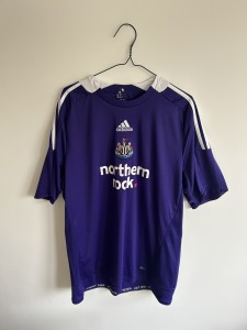 Newcastle United Adidas 2008/09 Away Shirt Purple Size Large for sale on Ebay