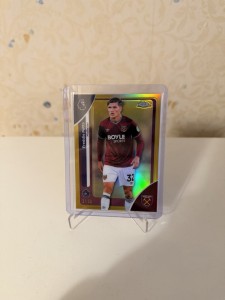 Freddie Potts RC Gold /50 PL Chrome 25-26 West Ham United FC for sale on Ebay