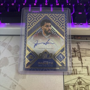 Lucas Paqueta Auto /99 Topps Gold - West Ham United / Brazil for sale on Ebay