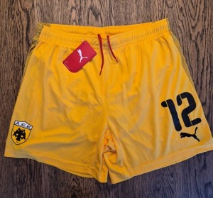 AEK Athens Authentic Football Shorts L Large Greece Soccer NWT Puma Authentic for sale on Ebay