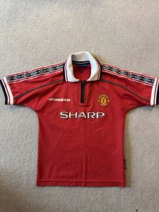 Used Vintage Manchester United 98-00 Umbro Jersey Size Kids 134 (7-8 Years) for sale on Ebay