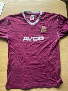 West Ham United Football Club 1985/87 Home Shirt AVCO Score Draw, Size M for sale on Ebay