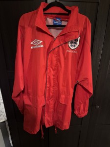 England Football Raincoat 1997/99 Men’s XL Umbro for sale on Ebay