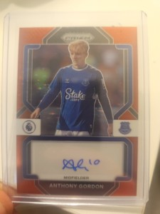 Anthony Gordon Autograph 2022/23 Panini Prizm Everton Football Card for sale on Ebay