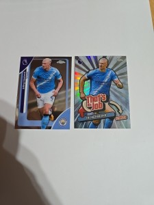 Erling Haaland Topps Chrome 2026 Manchester City Base Bundle for sale on Ebay
