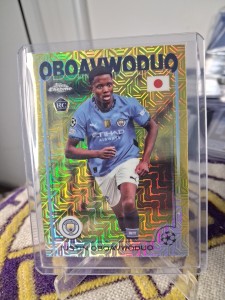 Justin Oboavwoduo Rookie /150 Topps Chrome Manchester City for sale on Ebay