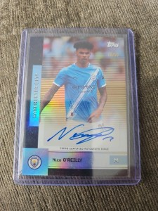 Topps Manchester City 2024/25 Team Set Nico O'Reilly /50 Auto Card for sale on Ebay