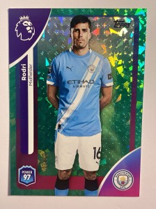 Topps 2026 Premier League Rodri Manchester City Green Sparkle 43/99 for sale on Ebay