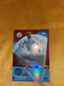 2024-25 Topps Blue Moon Manchester City Kevin de Bruyne 5/5 Auto for sale on Ebay