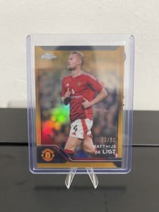 Matthijs De Ligt 2024/25 Topps Chrome Deluxe Manchester United /50 #MC-4 for sale on Ebay