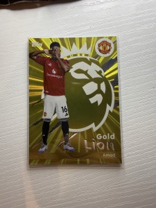 Topps Premier League 2025/2026 Gold Lion Amad Diallo Manchester United  for sale on Ebay