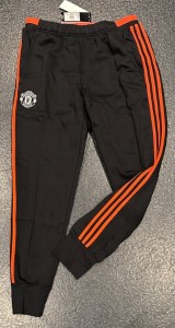Vintage Deadstock adidas Manchester United Joggers - Large - Blk/Ora for sale on Ebay