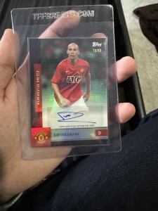 Rio Ferdinand /99 Auto Topps Manchester United Team Set 2025/26 Autograph Card for sale on Ebay