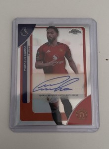 2026 Topps Chrome Premier League Matheus Cunha, Manchester United AUTO Refractor for sale on Ebay