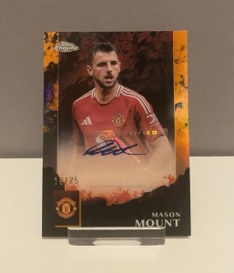 Mason Mount Topps Chrome Deluxe Manchester United Speak Of The Devil Auto /25 for sale on Ebay