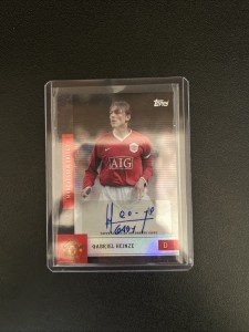 Gabriel Heinze Auto Topps Manchester United Team Set for sale on Ebay