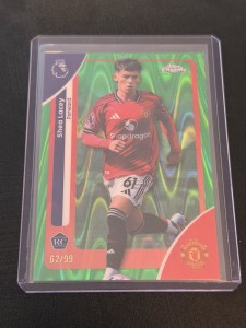 Shea Lacey 62/99 Manchester United Rookie Topps Premier League Chrome 25/26 for sale on Ebay