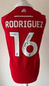 Signed JAY RODRIGUEZ Shirt - Wrexham AFC - EXACT PROOF/COA - Southampton Burnley for sale on Ebay